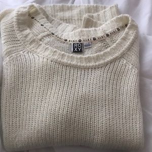 CREAM ROXY SWEATER